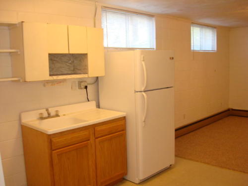Kitchen from apartment entrance